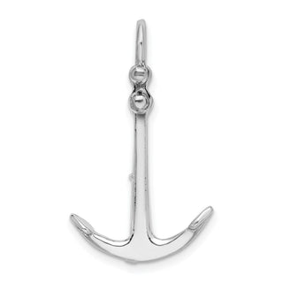 Sterling Silver Polished 3D 2 Piece Moveable Kedge Anchor Pendant