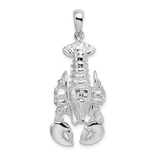 Sterling Silver Polished Moveable Lobster Pendant QC10129