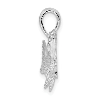 Sterling Silver Polished Tarpon Fish Pendant