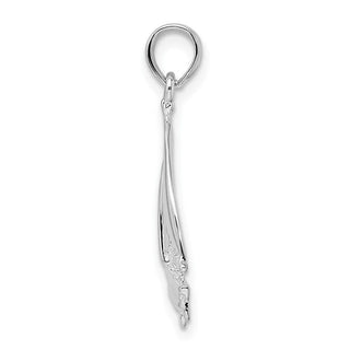 Sterling Silver Polished Sailboat Pendant QC10155