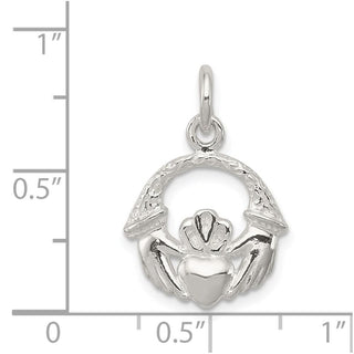 Sterling Silver Claddagh Charm QC1017