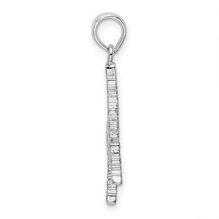 Sterling Silver Polished Snowflake Pendant