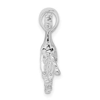 Sterling Silver Polished 3D Walking Horse Pendant