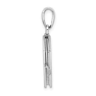 Sterling Silver Polished Moveable 3D Lords Prayer Bible Pendant