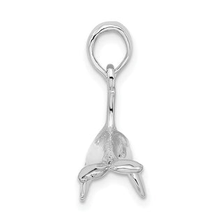 Sterling Silver Textured 3D Killer Whale Pendant