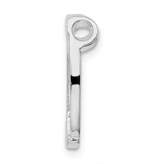 Sterling Silver Polished Horseshoe Chain Slide Pendant