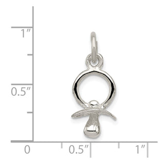 Sterling Silver Pacifier Charm QC1045