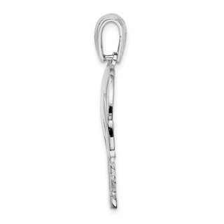 Sterling Silver Polished Charleston Palm Tree Pendant