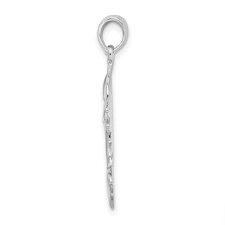 Sterling Silver Polished Double Dolphins Pendant