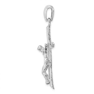 Sterling Silver Textured Crucifix Pendant