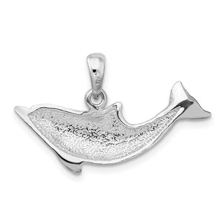 Sterling Silver Polished Dolphin Pendant QC10502