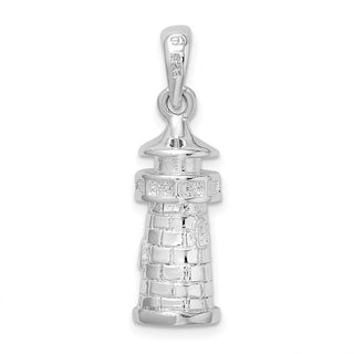 Sterling Silver Polished 3D Lighthouse Pendant