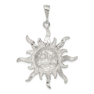 Sterling Silver Sun Pendant QC1066
