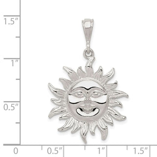 Sterling Silver Sun Pendant QC1067