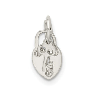 Sterling Silver Lock & Key Charm