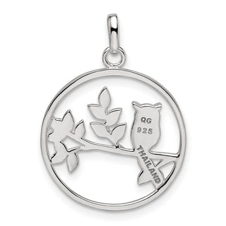 Sterling Silver Owl Pendant