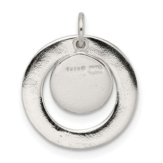 Sterling Silver Round NOT ALL WHO WANDER Charm