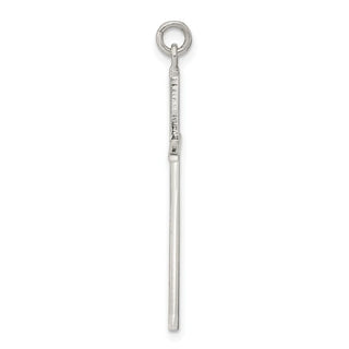 Sterling Silver Polished Cross Charm QC11103