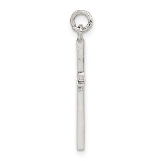 Sterling Silver Polished Cross Charm QC11105