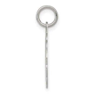 Sterling Silver Rhodium-plated To My Maid Of Honor Disc Charm