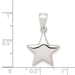 Sterling Silver Star Pendant QC1564