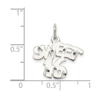 Sterling Silver Sweet 16 Charm QC1591