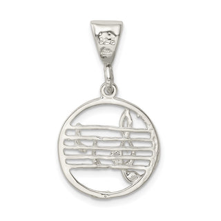 Sterling Silver Music Staff Pendant