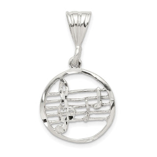 Sterling Silver Music Staff Pendant