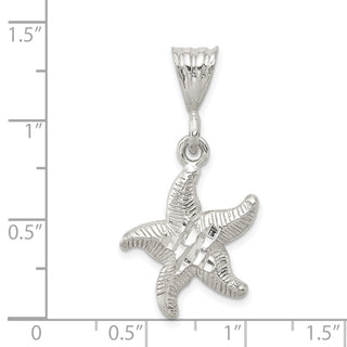 Sterling Silver Starfish Pendant QC1651
