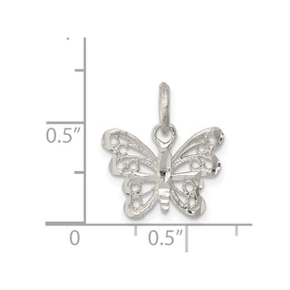 Sterling Silver Butterfly Charm QC1696