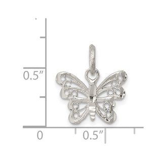 Sterling Silver Butterfly Charm QC1696