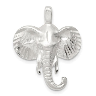 Sterling Silver Elephant Head Pendant