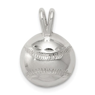 Sterling Silver Baseball Pendant QC1801