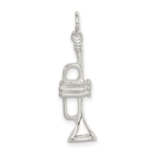 Sterling Silver Trumpet Charm QC182