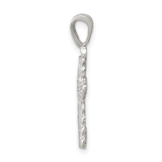 Sterling Silver Budded Cross Pendant QC1868