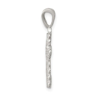Sterling Silver Budded Cross Pendant QC1868