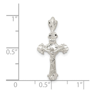 925 Sterling Silver Inri Crucifix Pendant QC1944