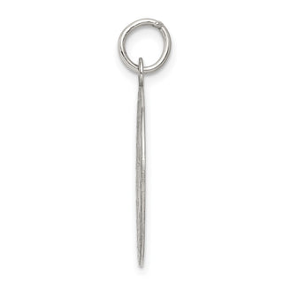 Sterling Silver Rhodium-plated Wedding Bells Disc Charm QC2077