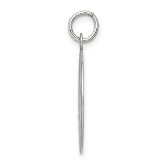 Sterling Silver Rhodium-plated Wedding Bells Disc Charm QC2077