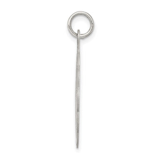 Sterling Silver Rhodium-plated Wedding Bells Disc Charm QC2079