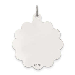 Sterling Silver Bride and Groom Disc Charm