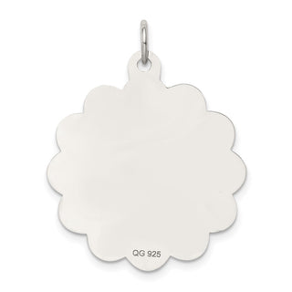 Sterling Silver Bride and Groom Disc Charm