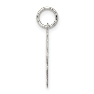 Sterling Silver Rhodium-plated A Date To Remember Disc Charm QC2089