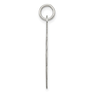 Sterling Silver Rhodium-plated A Date To Remember Disc Charm QC2102