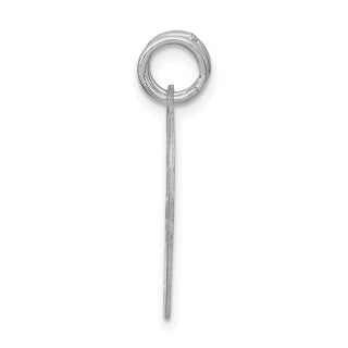 Sterling Silver Rhodium-plated 2-Piece I Love You Disc Charm