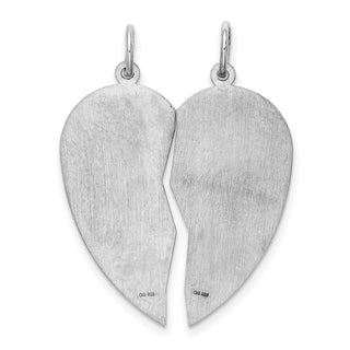 Sterling Silver Rhodium-plated Breakapart Mizpah Charm QC2243