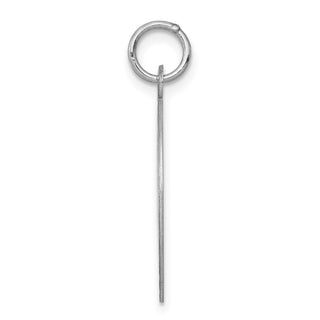 Sterling Silver Rhodium-plated Happy Anniversary Disc Charm QC2272