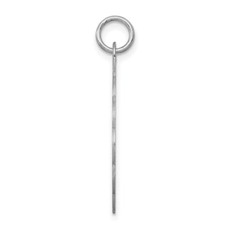 Sterling Silver Rhodium-plated 25th Anniversary Disc Charm QC2285