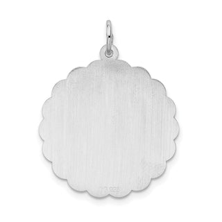 Sterling Silver Rhodium-plated Happy Anniversary Disc Charm QC2289