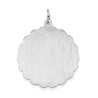 Sterling Silver Rhodium-plated Happy Anniversary Disc Charm QC2289